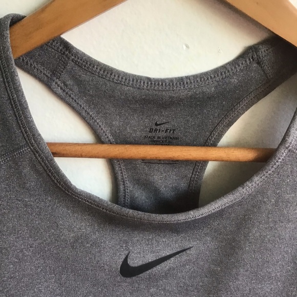 Nike NWT Gray Sports Bra Sz S - Picture 3 of 3